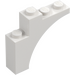 LEGO Blanc Arche 1 x 4 x 3 (80543)