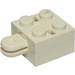 LEGO White Arm Brick 2 x 2 Arm Holder without Hole and 1 Arm