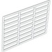 LEGO White Bar 9 x 13 Grille (6046)