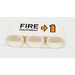 LEGO White Beam 3 with Arrow, Fire Extinguisher and &#039;FIRE EQUIPMENT&#039; - Right Side Sticker (32523)