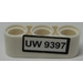 LEGO Wit Balk 3 met &#039;UW 9397&#039; Sticker (32523)
