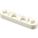 LEGO White Beam 4 x 0.5 Thin with Axle Holes (32449 / 63782)