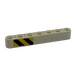 LEGO White Beam 7 with Black and Yellow Danger Stripes (Model Right) Sticker (32524)