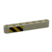 LEGO Wit Balk 7 met Zwart en Geel Danger Strepen (Model Rechtsaf) Sticker (32524)