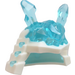 LEGO White Blizzard Samurai Helmet with Transparent Light Blue Crystal Horns (41153)