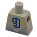 LEGO Blanco Azul y Blanco Futbolista con &quot;9&quot; Torso sin brazos (973 / 3814)