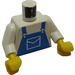 LEGO hvid Blå Overalls med Pocket Torso (973 / 73403)