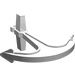 LEGO blanc Boat Anchor (2564)