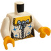 LEGO Wit Bodice Torso met Groot Blauw Boog en Laces (973 / 76382)