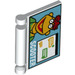 LEGO Weiß Book Cover mit Computer Screen und Scooter (24093 / 99424)