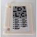 LEGO White Book Cover with Crossword Puzzle Sticker (24093)