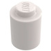 LEGO White Brick 1 x 1 Round with Solid Stud without Bottom Lip