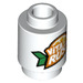 LEGO Wit Steen 1 x 1 Rond met Vita Rush logo met open nop (3062 / 69053)