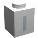 LEGO White Brick 1 x 1 with Bold Blue "I" (3005)