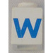 LEGO White Brick 1 x 1 with Bold Blue &quot;W&quot; (3005)
