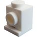 LEGO White Brick 1 x 1 with Headlight and Slot (4070 / 30069)
