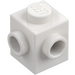 LEGO White Brick 1 x 1 with Two Studs on Adjacent Sides (26604)