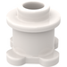 LEGO Blanc Brique 1 x 1 x 0.7 Rond avec Fleur Base (33286)