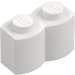 LEGO White Brick 1 x 2 Log (30136) LEGO White Brick 1 x 2 Log (30136)