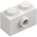 LEGO hvid Klods 1 x 2 med 1 Stud på Side (86876)