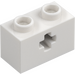 LEGO White Brick 1 x 2 with Axle Hole (&#039;+&#039; Opening and Bottom Tube) (31493 / 32064)