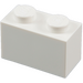 LEGO White Brick 1 x 2 with Bottom Tube (3004 / 93792)