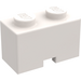 LEGO White Brick 1 x 2 with Cable Cutout (3134)