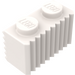 LEGO White Brick 1 x 2 with Grille (2877)