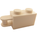 LEGO White Brick 1 x 2 with Handle (Inset) (Inset Shaft) (26597)