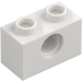 LEGO Blanco Ladrillo 1 x 2 con Agujero (3700)