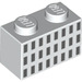 LEGO Weiß Backstein 1 x 2 mit San Francisco Building Windows mit Unterrohr (3004 / 45329)