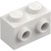 LEGO White Brick 1 x 2 with Studs on Opposite Sides (52107)