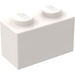 LEGO Wit Steen 1 x 2 zonder buis aan de onderzijde (3065 / 35743)