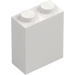 LEGO White Brick 1 x 2 x 2 with Inside Stud Holder (3245)