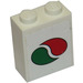 LEGO Weiß Backstein 1 x 2 x 2 mit Octan Logo Aufkleber mit Innenachshalter (3245)