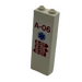 LEGO White Brick 1 x 2 x 5 with Groove with &#039;A-06&#039;, EMT Star of Life Sticker (88393)