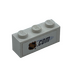 LEGO White Brick 1 x 3 with &#039;NHL.com&#039; logo Sticker