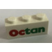 LEGO White Brick 1 x 3 with Octan Sticker (3622)