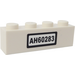 LEGO White Brick 1 x 4 with &#039;AH60283&#039; Sticker (3010)