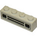 LEGO Blanco Ladrillo 1 x 4 con Negro Coche Rejilla y Headlights con relieve (3010)