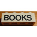 LEGO Blanc Brique 1 x 4 avec &quot;Books&quot; Autocollant (3010 / 6146)