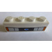 LEGO White Brick 1 x 4 with Car Headlights and Blue Oval (3010)