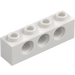 LEGO White Brick 1 x 4 with Holes (3701)