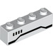 LEGO White Brick 1 x 4 with horizontal line (3010 / 36439)
