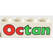 LEGO White Brick 1 x 4 with Octan (3010 / 41068)