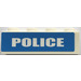 LEGO White Brick 1 x 4 with &quot;POLICE&quot; Sticker (3010)