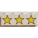 LEGO White Brick 1 x 4 with Three Yellow Stars (3010 / 82349)