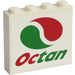 LEGO White Brick 1 x 4 x 3 with Logo Octan Sticker (49311)