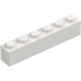 LEGO White Brick 1 x 6 (3009)