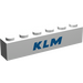 LEGO blanc Brique 1 x 6 avec &quot;KLM&quot; (3009)